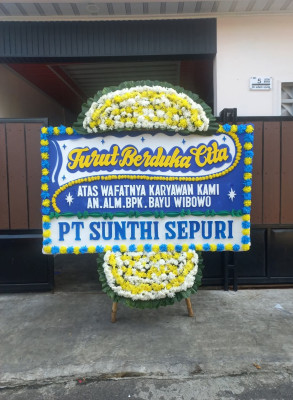 Papan Bunga Duka di Angkola Barat